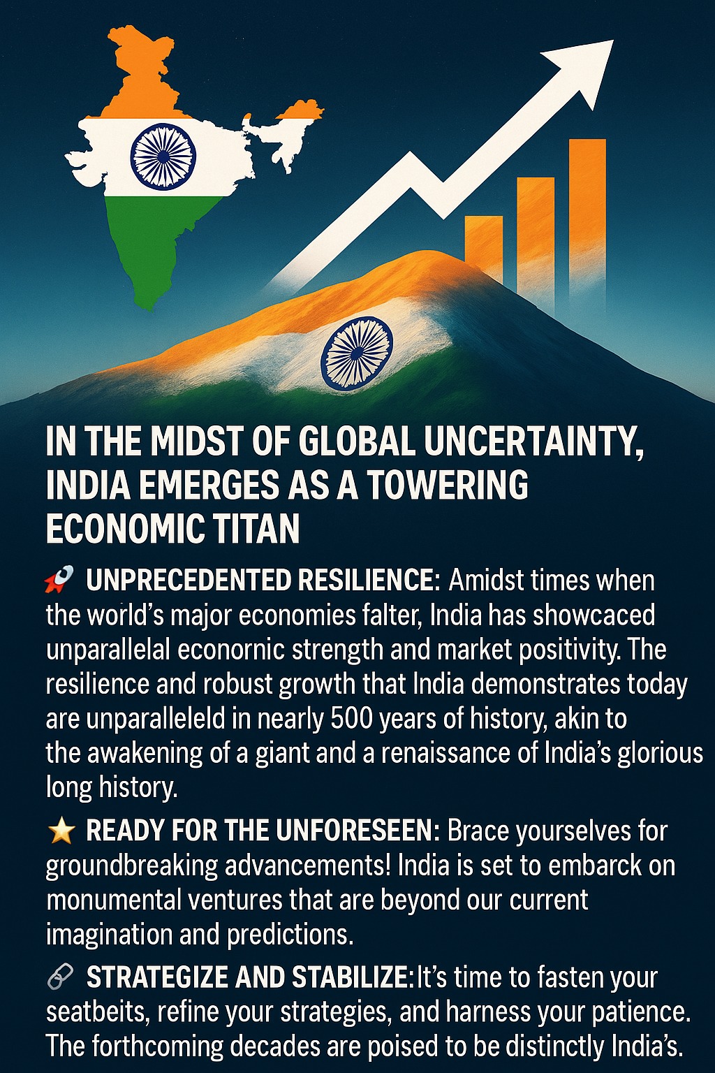 🌍📈 In the Midst of Global Uncertainty, India Emerges as a Towering Economic Titan